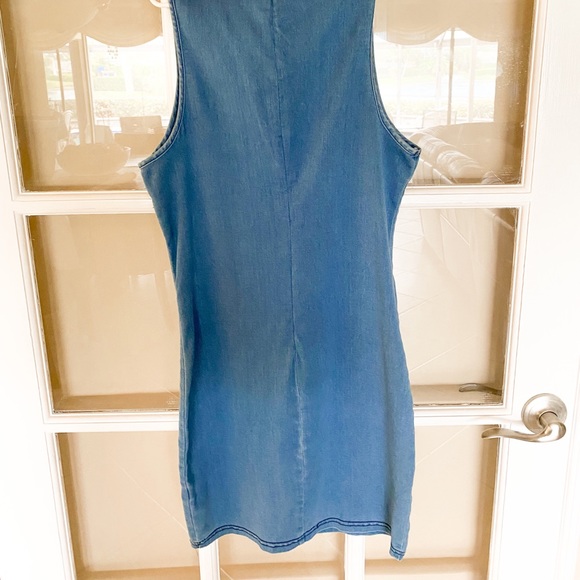 Lola Chic Boutique Women’s “Meborn” Denim Dress! NWT! - Picture 4 of 5